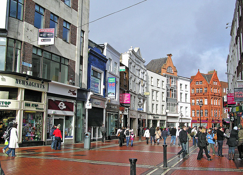 best shopping in Dublin - Grafton Street, Dublin, Ireland - photo by Donaldytong under GFDL and CC-BY-SA-3.0