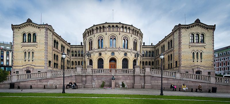 Stortinget (The Storting Building) - photo by gcardinal from Norway under CC-BY-2.0