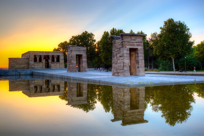 Templo de Debod, Madrid - photo by Jiuguang Wang under CC BY-SA 2.0