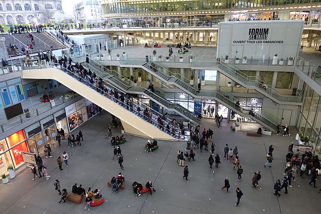 Forum des Halles - photo by Guilhem Vellut from Paris, France under CC-BY-2.0