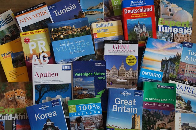 travel books - photo by  Theo Peenstra from Pixabay under Pixabay License