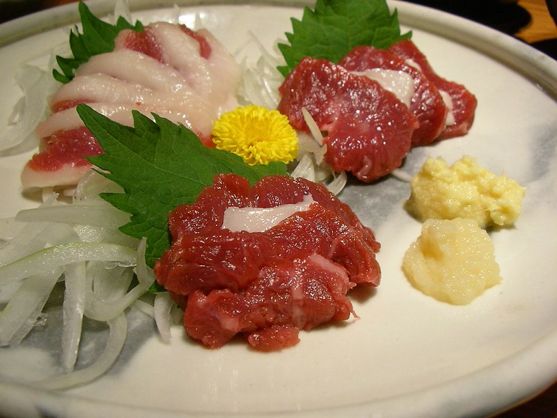 Basashi (Horse Meat Sashimi) - photo by Hajime NAKANO under CC BY 2.0