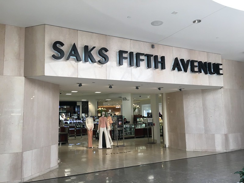 The entrance to Saks Fifth Avenue at Dadeland Mall - photo by Phillip Pessar under CC BY 2.0