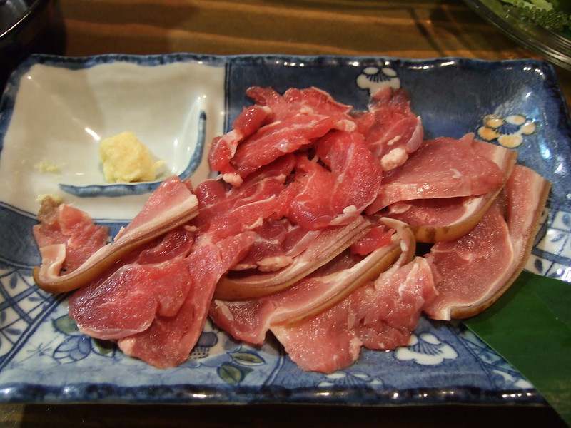 Yagi-sashi (Goat Meat Sashimi) - photo by pelican under CC BY-SA 2.0