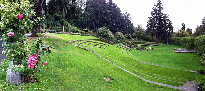 free things to do in Portland, Oregon - Amphitheater at the International Rose Test Garden in Portland, Oregon - photo by don under CC-BY-2.0