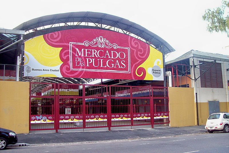 The entrance to Mercado de las Pulgas - photo by Roberto Fiadone under CC-BY-SA-3.0