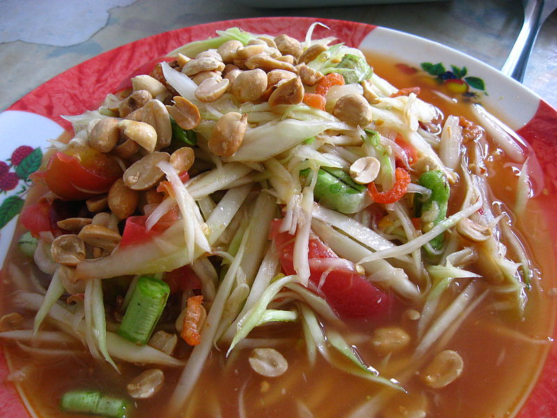 Delicious Destinations Bangkok - Som Tam - photo by Dragfyre under CC-BY-SA-3.0
