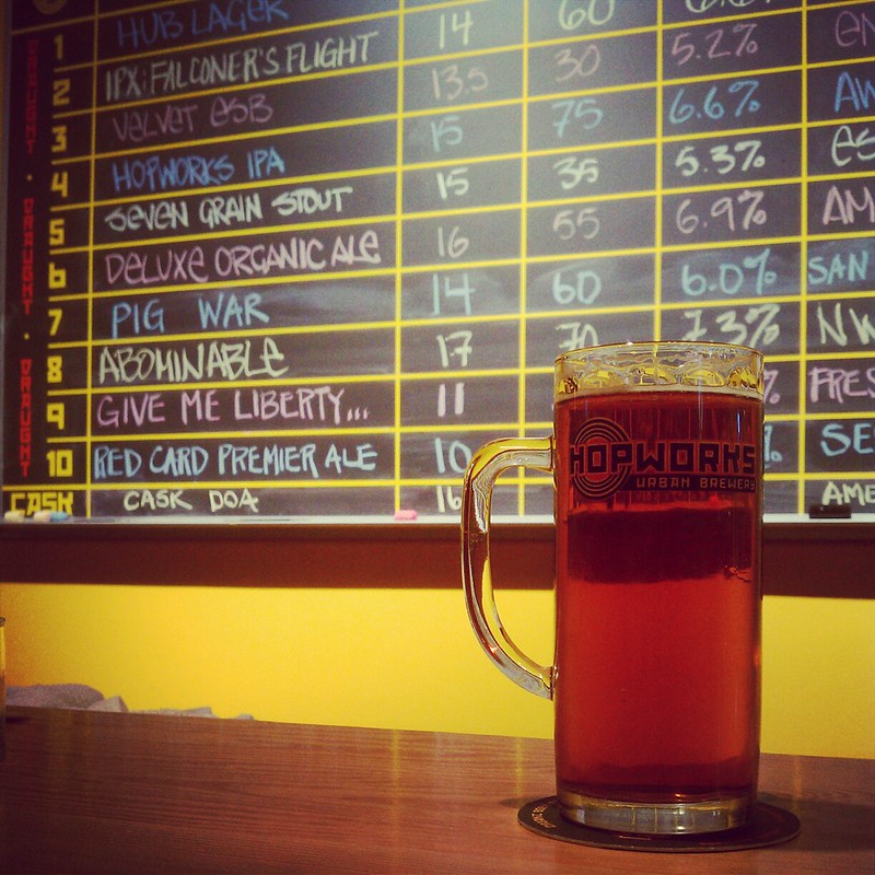 Hopworks Urban Brewery (HUB) - photo by Dan K under CC BY-SA 2.0