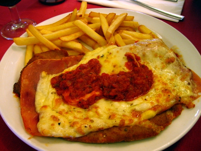 Milanesa Napolitana - photo by deramaenrama under CC-BY-2.0