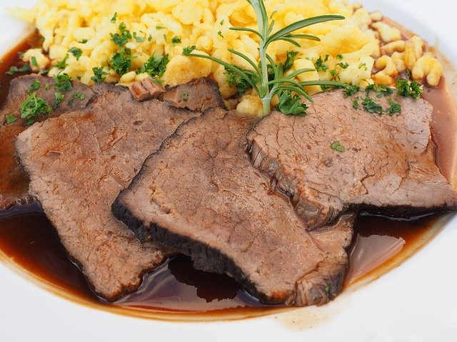 Sauerbraten - photo by Hans Braxmeier under Pixabay License