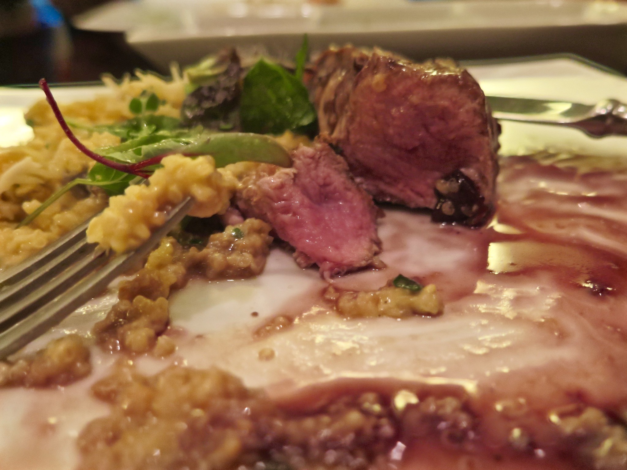 Alpaca Steak with Quinoa - photo by Clay Junell under CC BY-SA 2.0