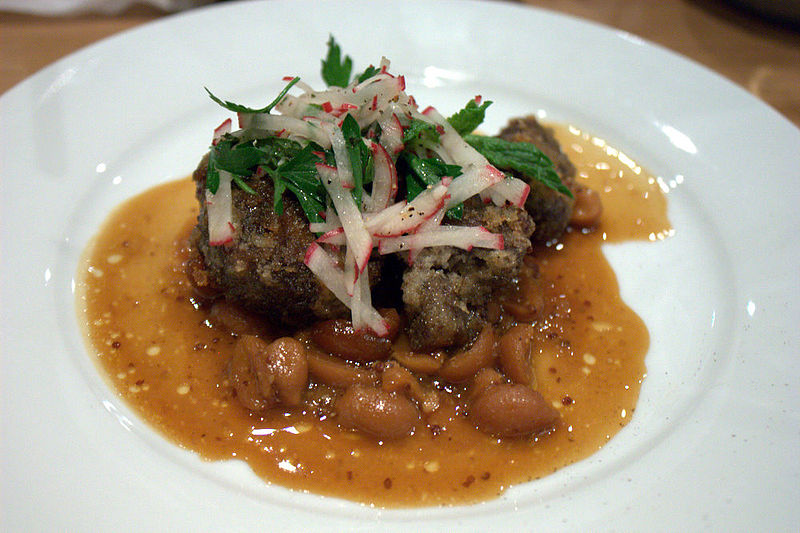 Pork Cheeks with Peanuts & Radishes - photo by Krista under CC-BY-2.0