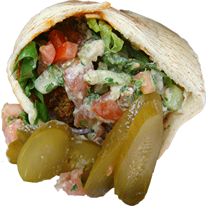 Anthony Bourdain Beirut - Falafel on pita bread - photo by Mera136 under CC BY 2.0