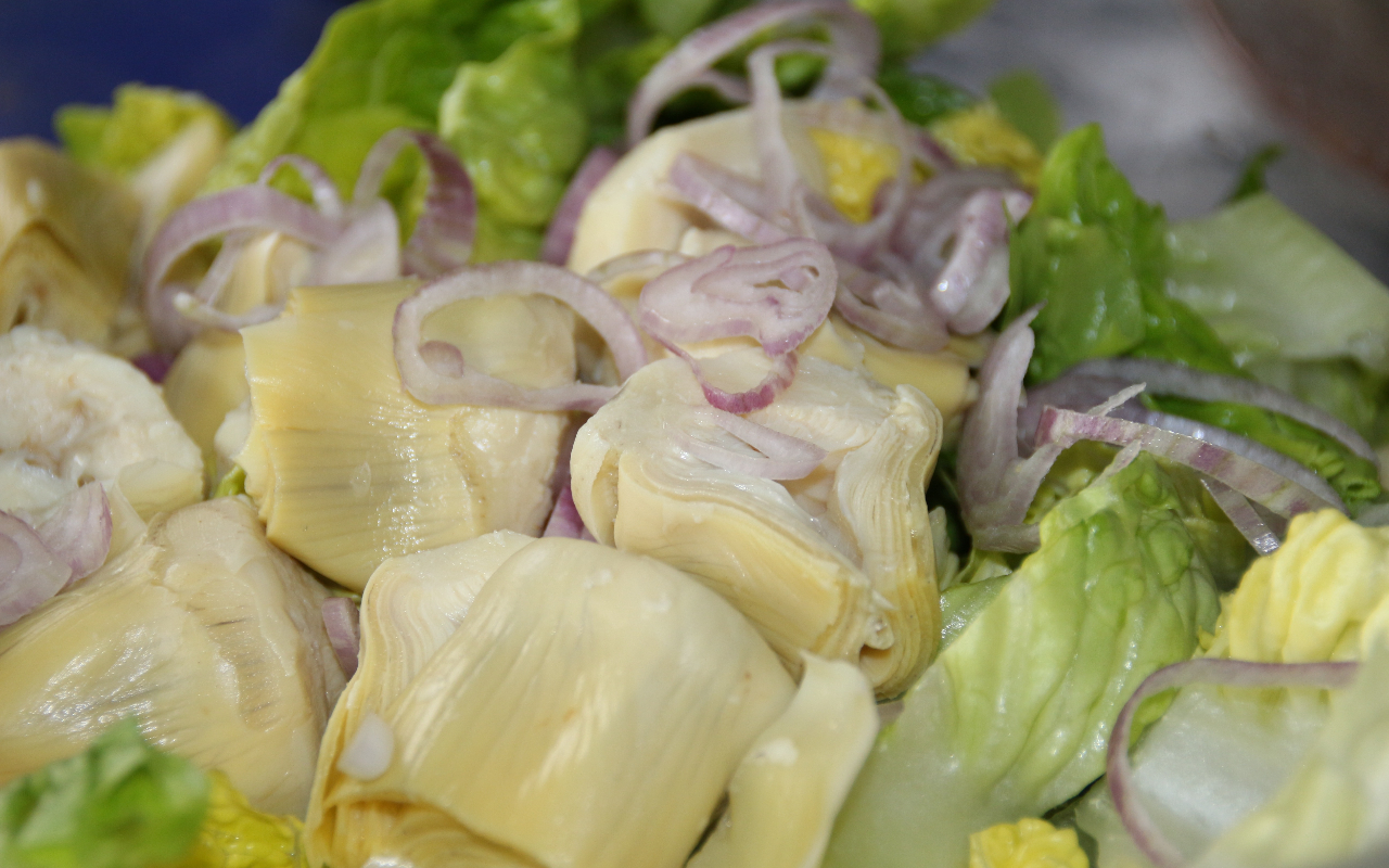 Artichoke Salad - image via Peakpx under CC0 1.0