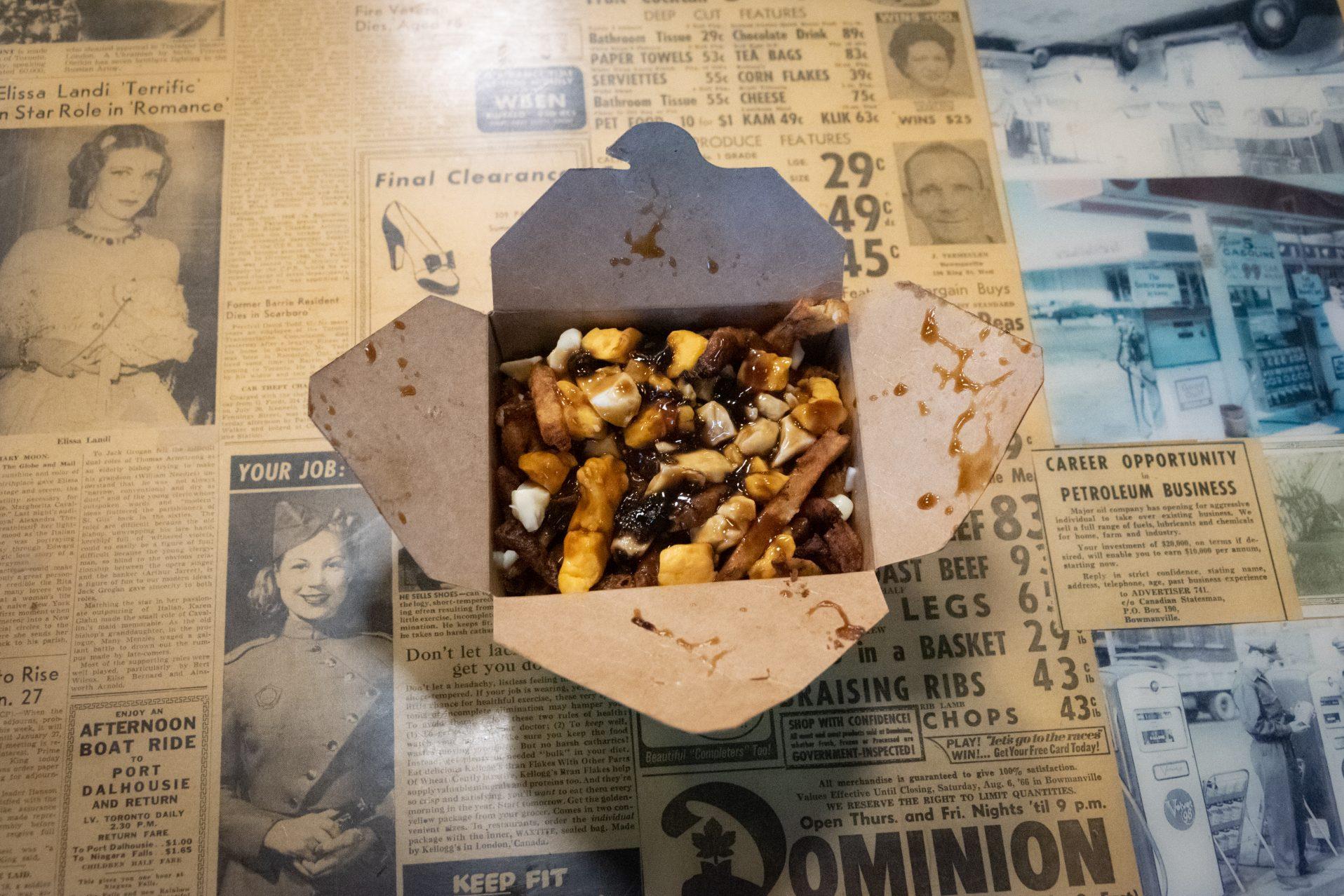La poutine de Lanfleffe Pumps, dans l'est de la ville, n'a pas réussi à atteindre le top 5, et le casseau de carton n'est peut-être pour quelque chose. Photo © Cédric Lizotte